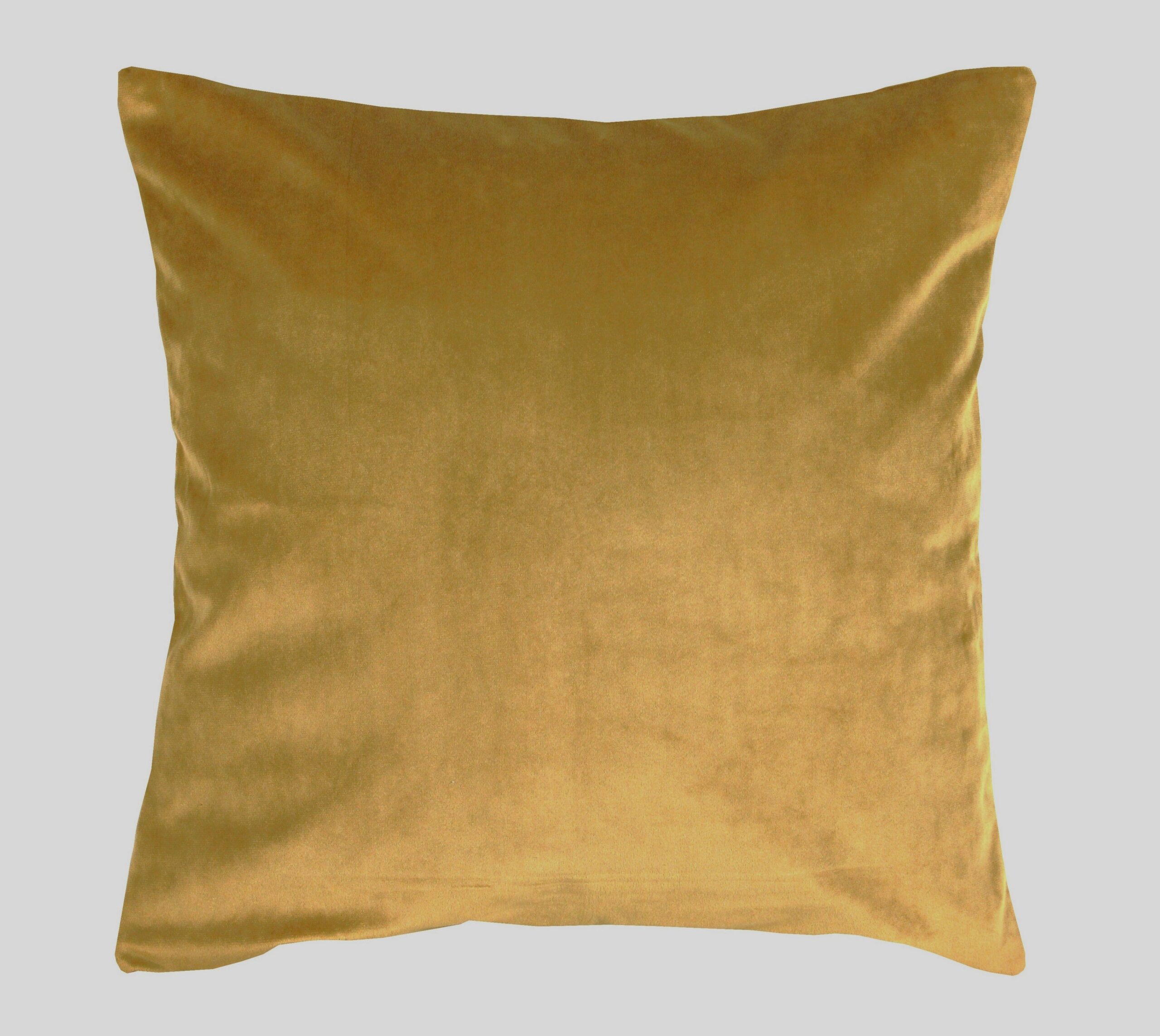 Poszewka na poduszkę welur musztardowa