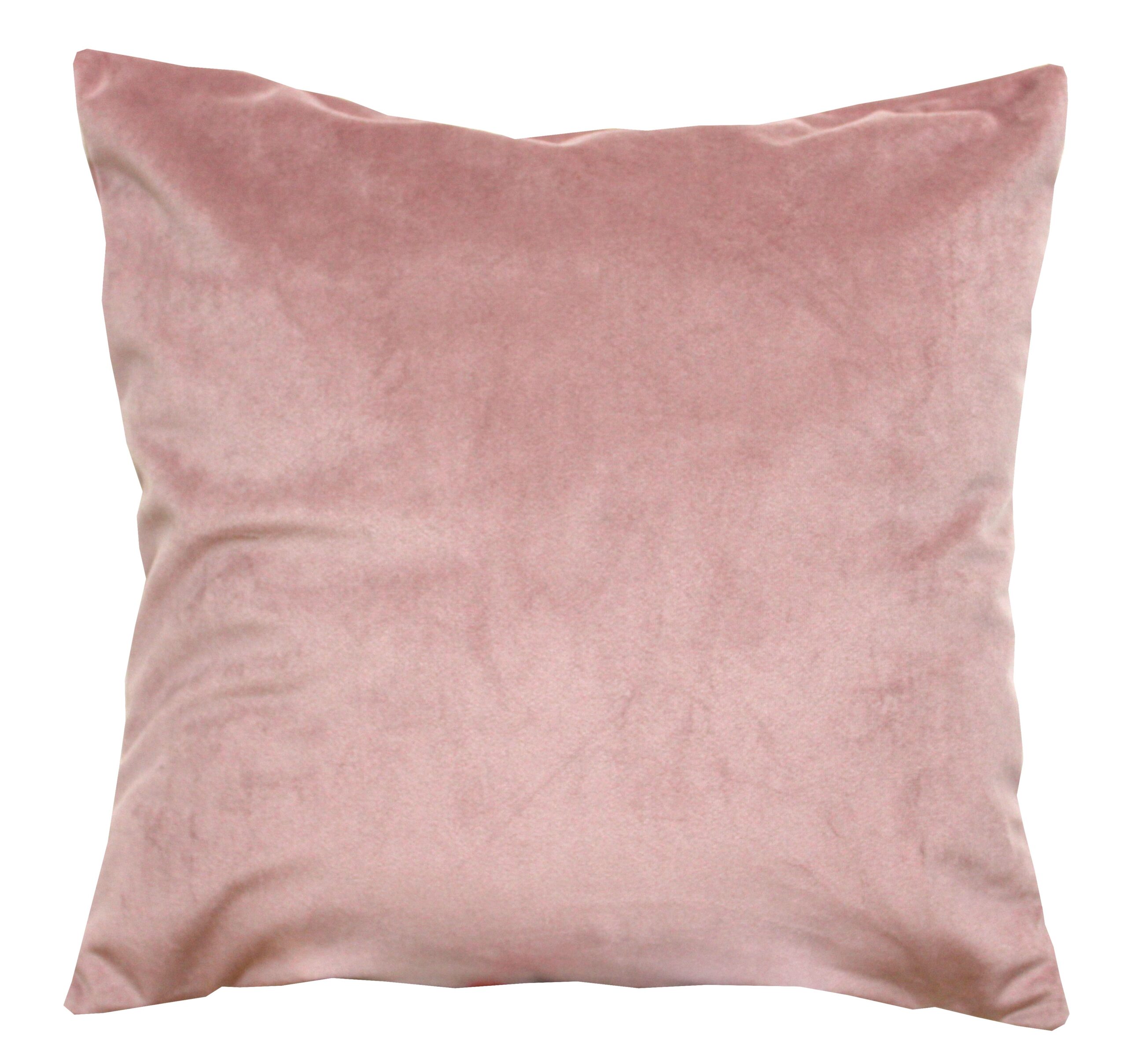 Poszewka na poduszkę welur pudrowy róż