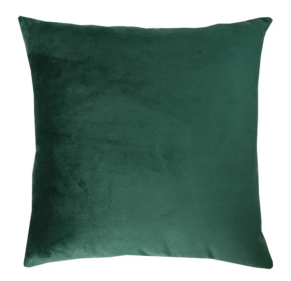 Poszewka na poduszkę welur butelkowa zieleń